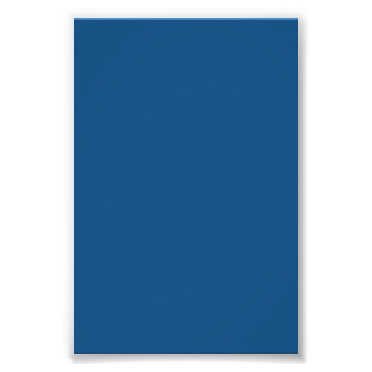 Klassieke blauwe kleur foto afdruk (Voorkant)