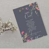 Klassieke blauwe, niet-verplaatsbare tabel nummer  kaart