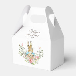 Klassieke Blauwe Peter het Konijn Verjaardag Bedankdoosjes