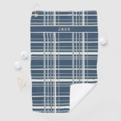 Klassieke Blauwe Plakken Golf Handdoek (Insitu)