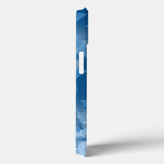 Klassieke blauwe sterren patroon Moderne monogram  Case-Mate iPhone Case (Achterkant / Rechts)