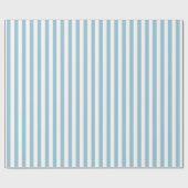 Klassieke Blauwe Streep Kerst Cadeaupapier (Vlak)