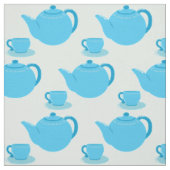 Klassieke blauwe theepot stof (Swatch)