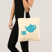 Klassieke blauwe theepot tote bag (Voorkant (product))
