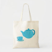 Klassieke blauwe theepot tote bag (Voorkant)