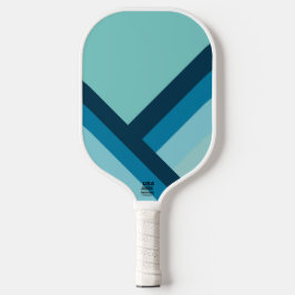 Klassieke blauwe Toon strepen Pickleball Paddle