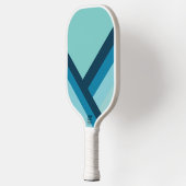 Klassieke blauwe Toon strepen Pickleball Paddle (Links)