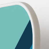 Klassieke blauwe Toon strepen Pickleball Paddle (Links Detail)