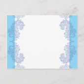 Klassieke blauwe uitnodiging template (Voorkant)