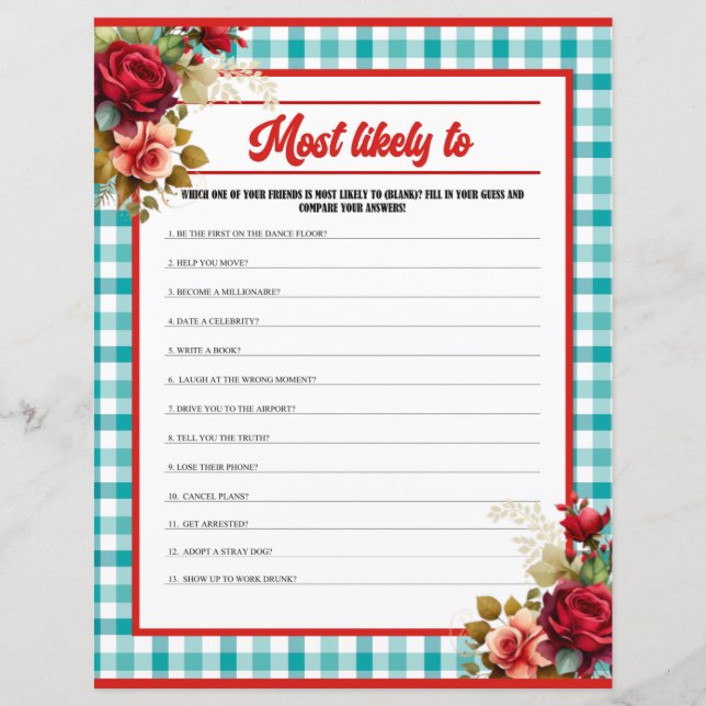 Klassieke Blauwe Verjaardag Meest Waarschijnlijke  (Voorkant)