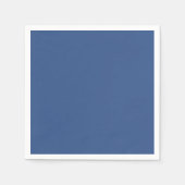 Klassieke blauwe vlakke, vaste kleur servet (Voorkant)