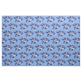Klassieke blauwe wilde vogels Design v2 Stof (Fat Quarter)