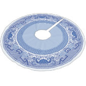 Klassieke blauwe wilg boomrok kerstboom rok (Gekanteld)