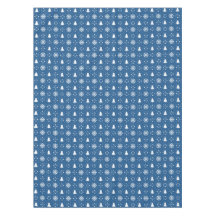 Klassieke Blauwe Witte Sneeuwvlokken Kerstbomen