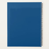 Klassieke Blauwe Zonnebloem trouwplanner Planner (Achterkant)