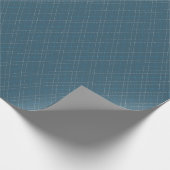Klassieke Blauwgroen en witte Argyle Gift Wrap Cadeaupapier (Hoek)