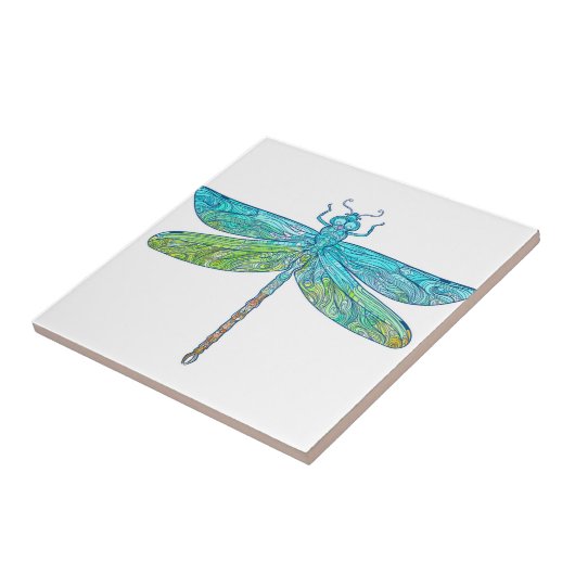 klassieke blauwhelmen tegeltje (Zijkant)