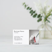 Klassieke bloedmonster medische dienst visitekaartje (Staand voorkant)