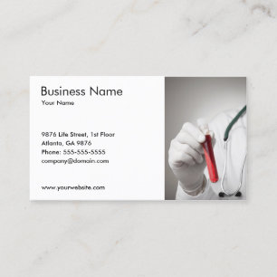 Klassieke bloedmonster medische dienst visitekaartje