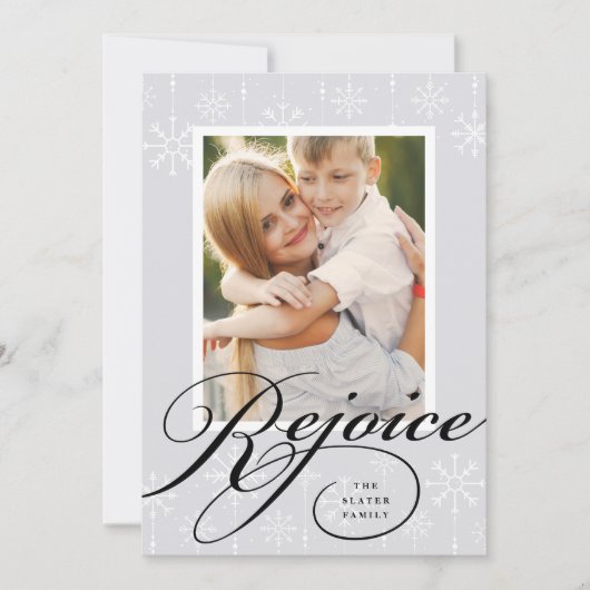 Klassieke Bloei | Kerst Foto Kaart (Voorkant)