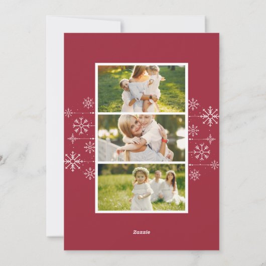 Klassieke Bloei | Kerst Foto Kaart (Achterkant)