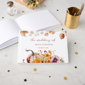 Klassieke Bloemen en Pompoenen Gezellige Herfst Br Gastenboek