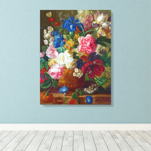 Klassieke  bloemen Kunstschilders Canvas Afdruk (Insitu (Houten vloer))