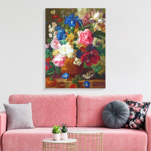 Klassieke bloemen Kunstschilders Canvas Afdruk (Insitu (Woonkamer))