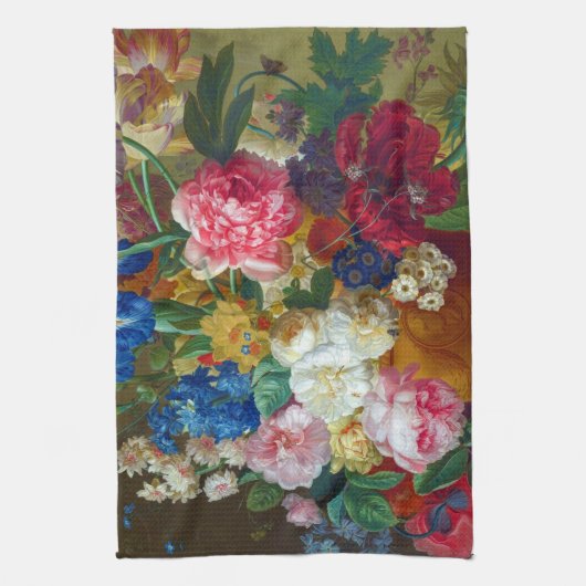 Klassieke  bloemen Kunstschilders Theedoek (Verticaal)