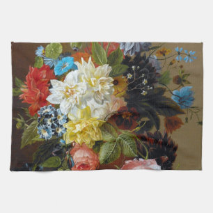 Klassieke  bloemen Kunstschilders Theedoek