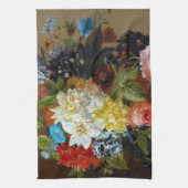 Klassieke  bloemen Kunstschilders Theedoek (Verticaal)