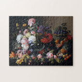 Klassieke  bloemen Vase Art Painting Legpuzzel (Horizontaal)