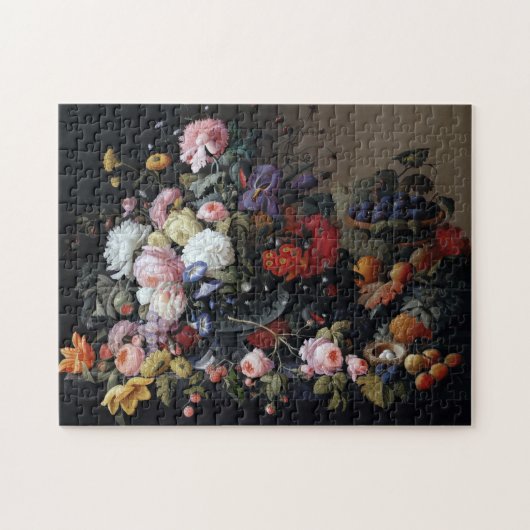 Klassieke  bloemen Vase Art Painting Legpuzzel (Horizontaal)