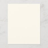 Klassieke Bloemenfoto Save the Date Uitnodiging Flyer (Achterkant)