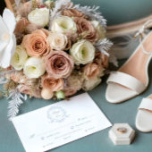 Klassieke Bloemenkam RSVP Maaltijdkeuze Kaart