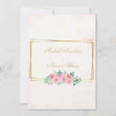 Klassieke Bloemenmoskee Goud Islamitische Moslim b Kaart (Achterkant)