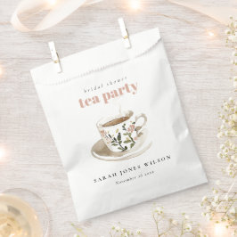 Klassieke bloemige theekop bruidsdouche theepartij bedankzakje