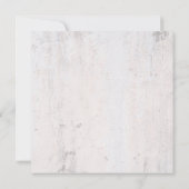 Klassieke bloemige trouwuitnodiging kaart (Achterkant)