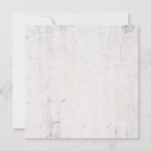 Klassieke bloemige trouwuitnodiging kaart (Achterkant)