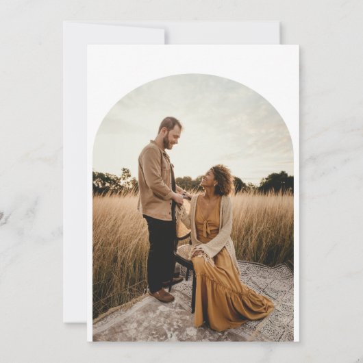 Klassieke bloemmonogram zwarte bruiloft foto kaart (Achterkant)