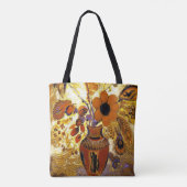 Klassieke bloempot tote bag (Achterkant)