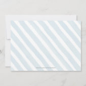 Klassieke Blue en Gold Script Boy Photo Baptisme Kaart (Achterkant)