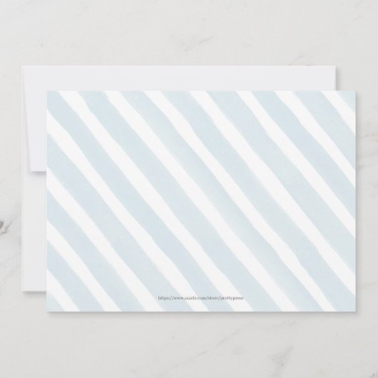 Klassieke Blue en Gold Script Boy Photo Baptisme Kaart (Achterkant)