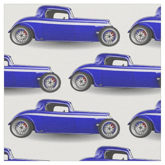 Klassieke Blue Hot Rod Stof (Close Up)