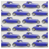 Klassieke Blue Hot Rod Stof (Swatch)