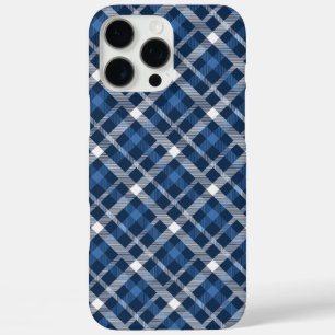 Klassieke Blue Plaid Telefoonhoes - Stijlvolle Tar iPhone 16 Pro Max Hoesje