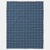 Klassieke Blue Plaid Throw voor dagelijks comfort Fleece Deken (Voorkant)