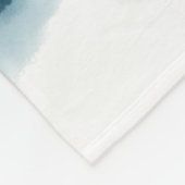 Klassieke Blue White Chinoiserie Mountains Paintin Fleece Deken (Hoek)