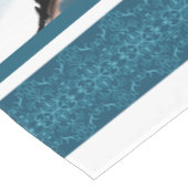 Klassieke Blue White Chinoiserie Mountains Paintin Korte Tafelloper (Hoek)