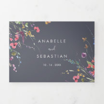 Klassieke Blue Wild Floral Wedding